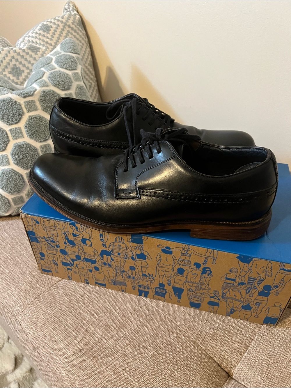 Dockers Men's Black Leather Derby Dress Shoes